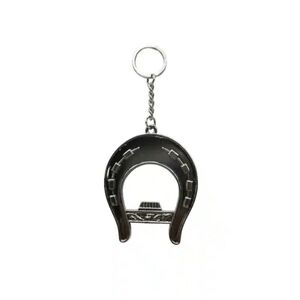 NWT Ashland Horseshoe Bottle Opener Keychain Charm in Gunmetal